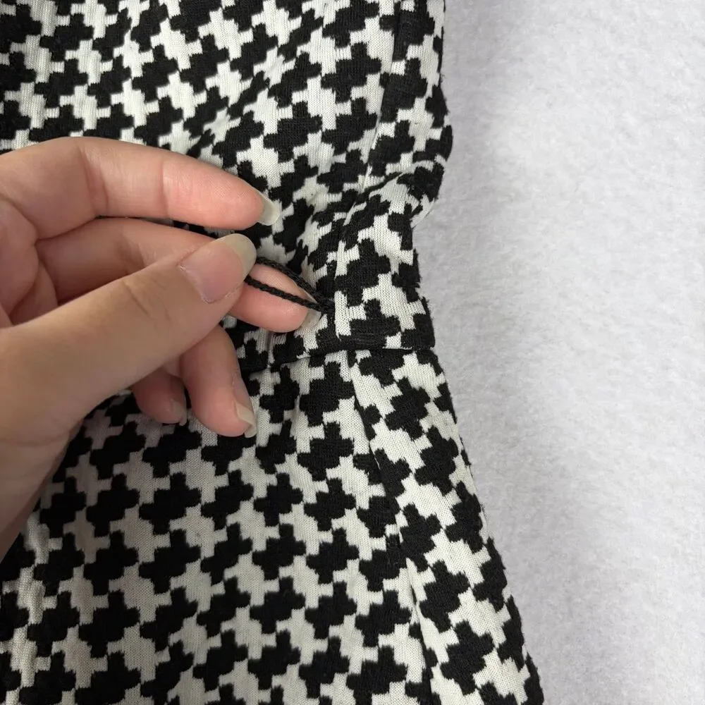 Calvin Klein Houndstooth A-Line Dress Women's 20W Plus Sleeveless Office Preppy - Picture 8 of 8